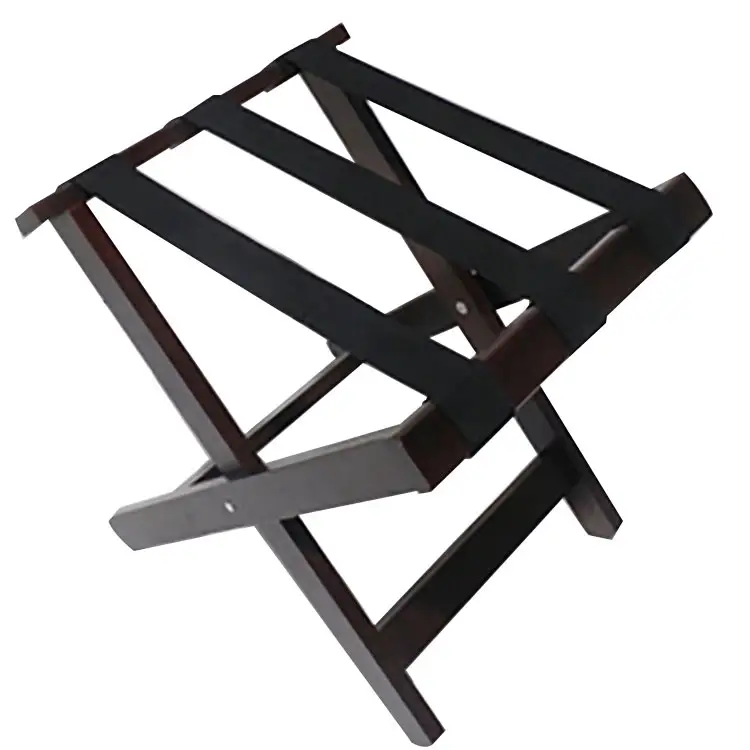 Wooden luggage shelf rack for hotel
