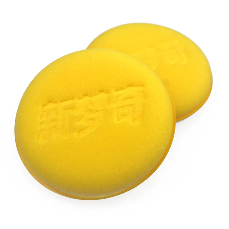 wholesale high density Circular wax applicator sponge
