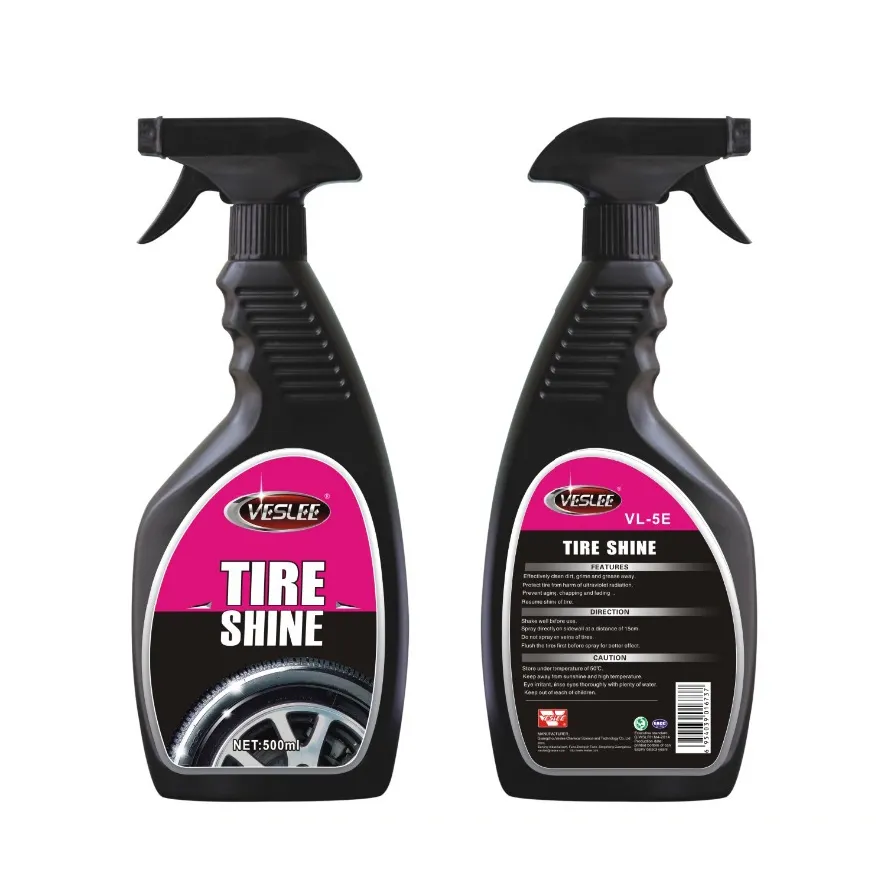 500ml Factory Price Hot Sale Car Care Product Aerosol Spray Silicone Tire Shine