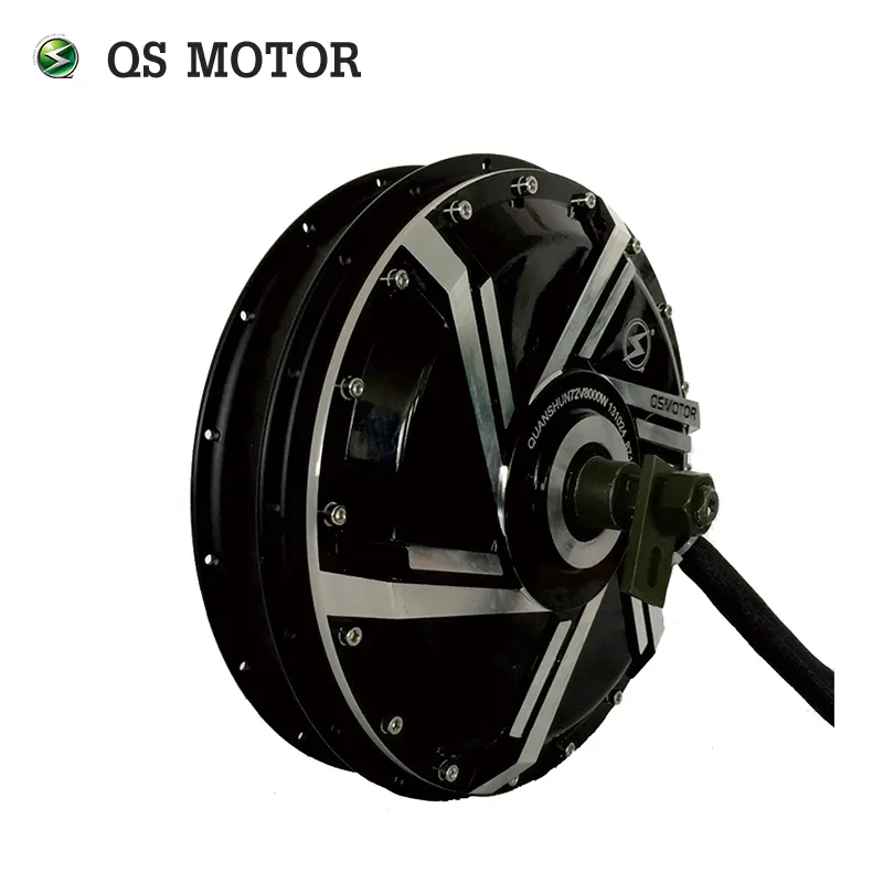Powerful QS Motor 8000W 273 50H V3 48V 10000W 20kW Peak Brushless DC Electric Motorcycle Spoke Hub Motor