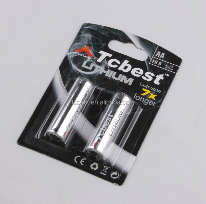 Литий-ионный перезаряжаемый аккумулятор OEM для 2900mah fr6 aa 1,5 v