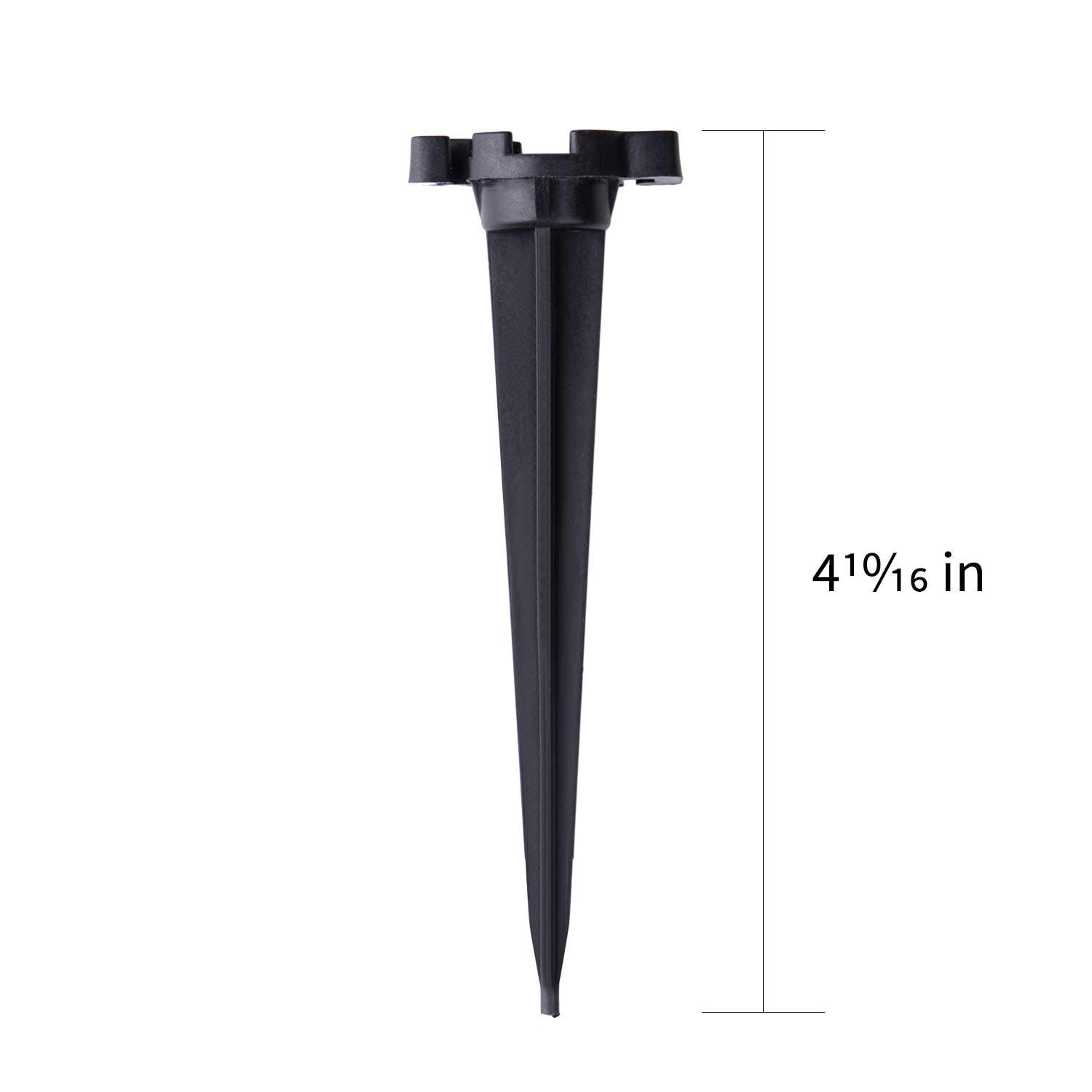 Black 4.5" Universal Christmas Light Stake Christmas Holiday Outdoor String Lights Compatible with C9 C7