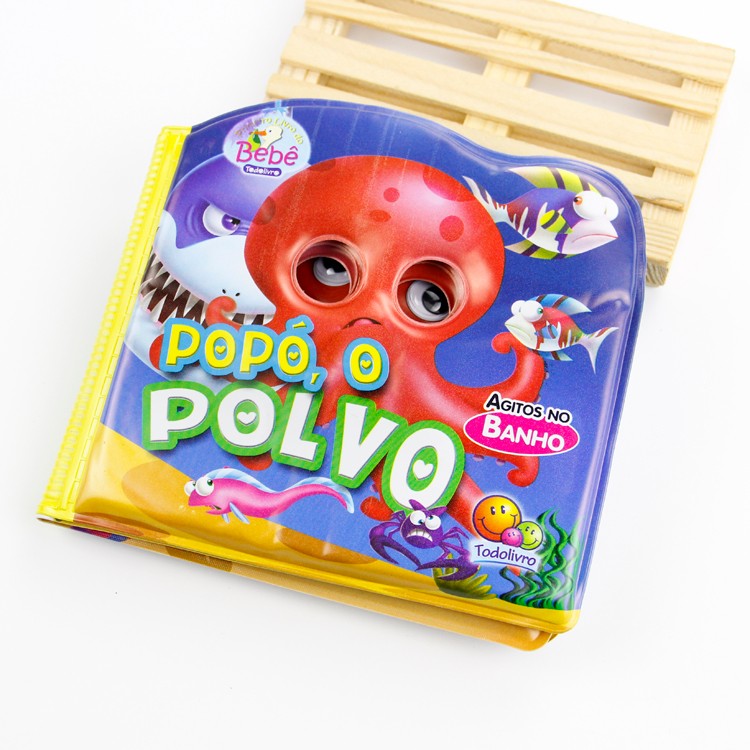 baby bath book with flexible eyes