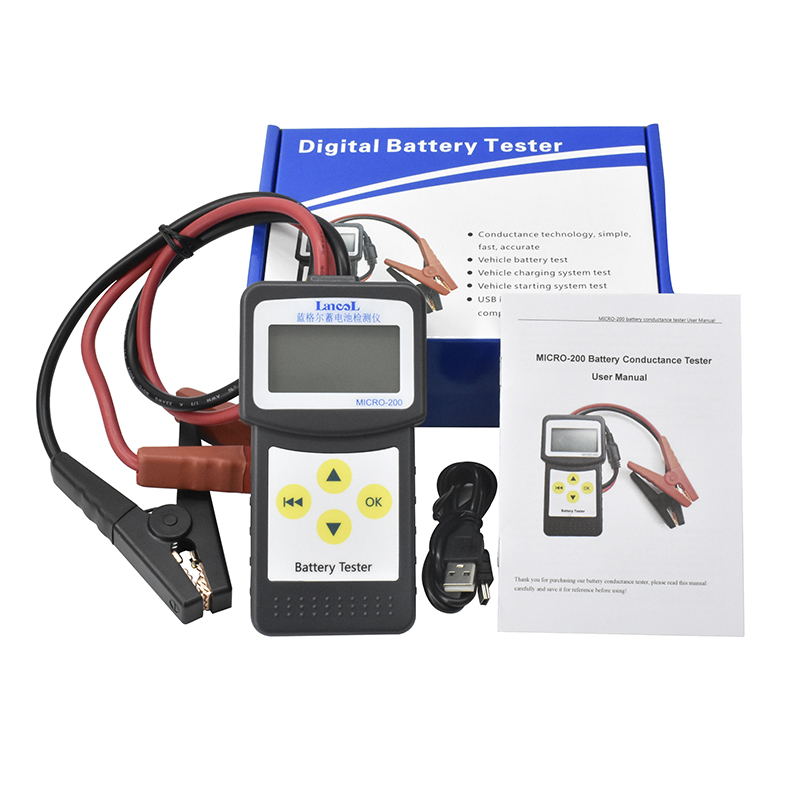 12v тестер батарейной емкости MICRO-200 Авто диагностический инструмент USB интерфейс портативный многоязычный