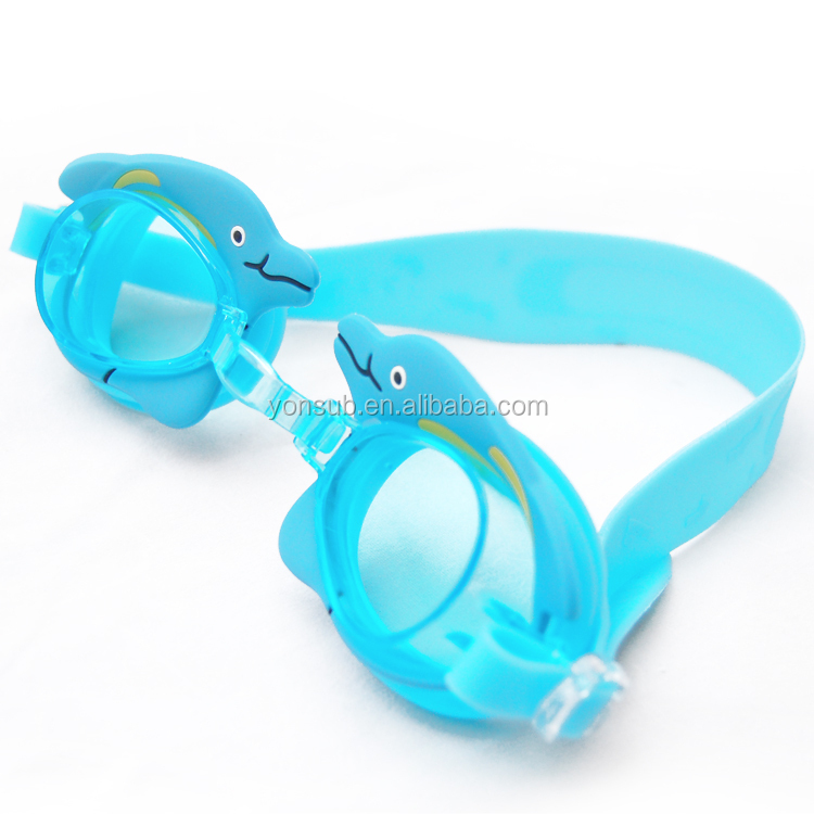 Kids cartoon anti-fog swimming goggles