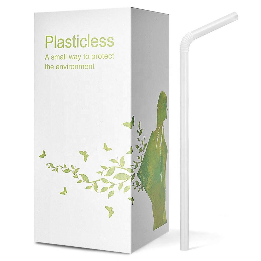Econewleaf биоразлагаемые plasticless биоразлагаемые питьевые соломки, 200 пакет эко напиток соломы