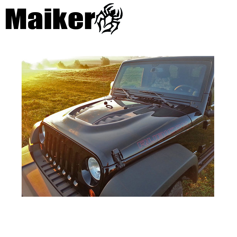 10th юбилей мощность купольная вытяжка для Jeep Wrangler JK 07-18 крышка двигателя капот автомобиля части