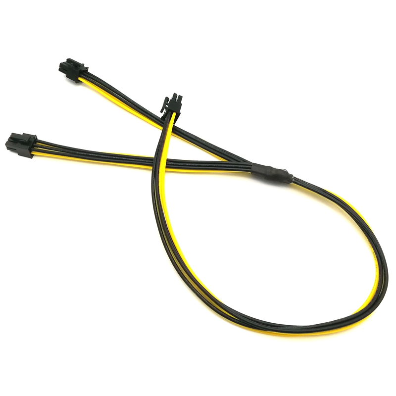 Angitu завод 1007 16awg 6 PIN PCI-E двойной 6 Pin PCI-E сплиттер Ming кабель