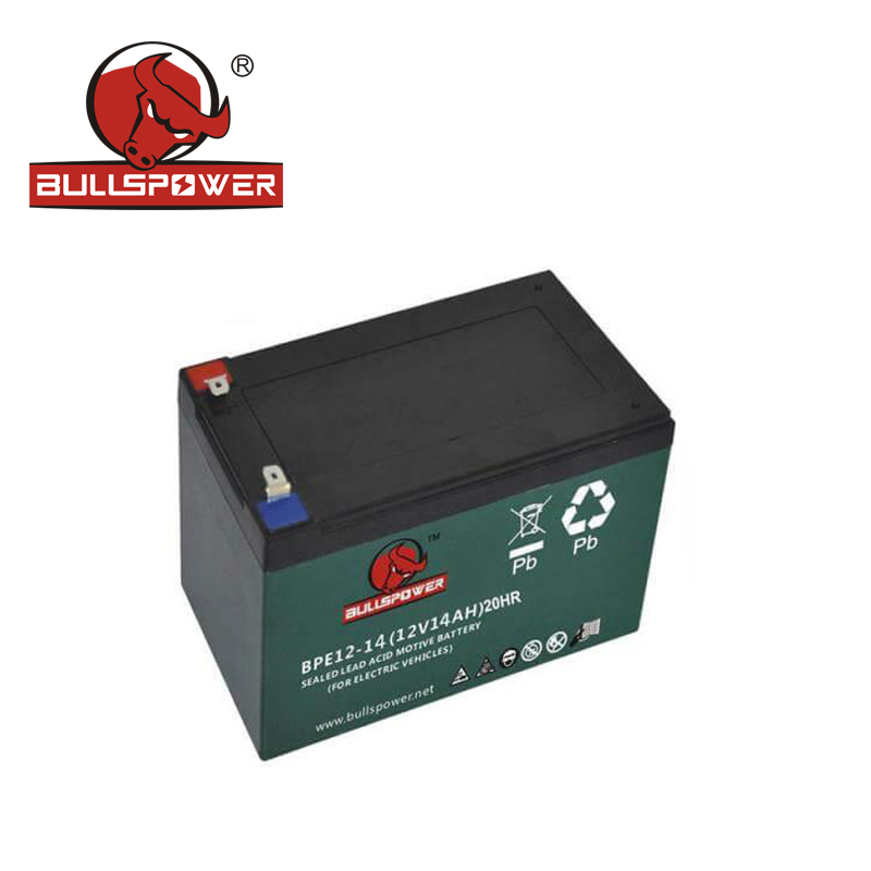 Самый дешевый BPE12V 14AH перезаряжаемый свинцово-кислотный Электрический мотоцикл аккумулятор