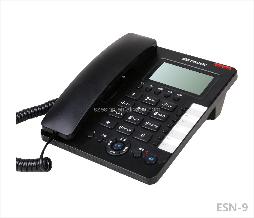 ESN-9 Проводные воздуходувки для рабочего стола, абонентский ID телефон домашний телефон офиса телефонной связи