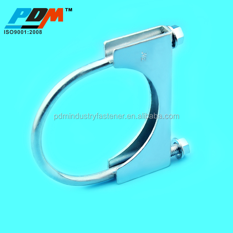 Heavy duty U muffler pipe clamp