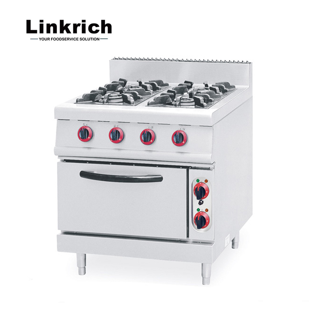 Linkrich новая модель хорошего качества 4 горелки газовая плита с духовкой