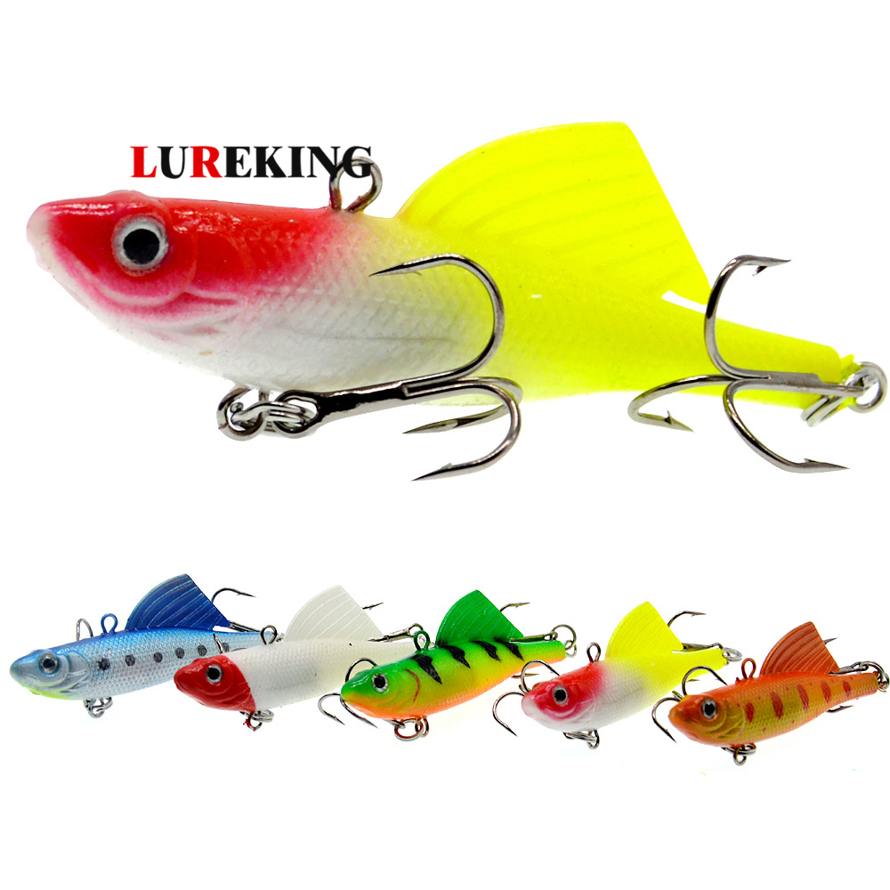 2019 new design Environmental Protection and Soft To Touch Largemouth Bass Soft VIB Lead Lure 16.5g 65mm