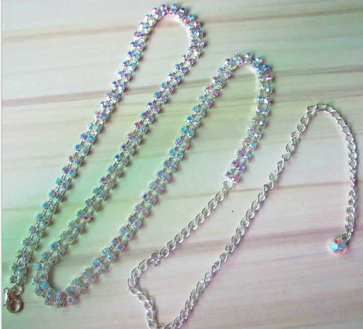 Серебряная цепочка для живота rhinestone diamond gem body Талия цепочка для живота