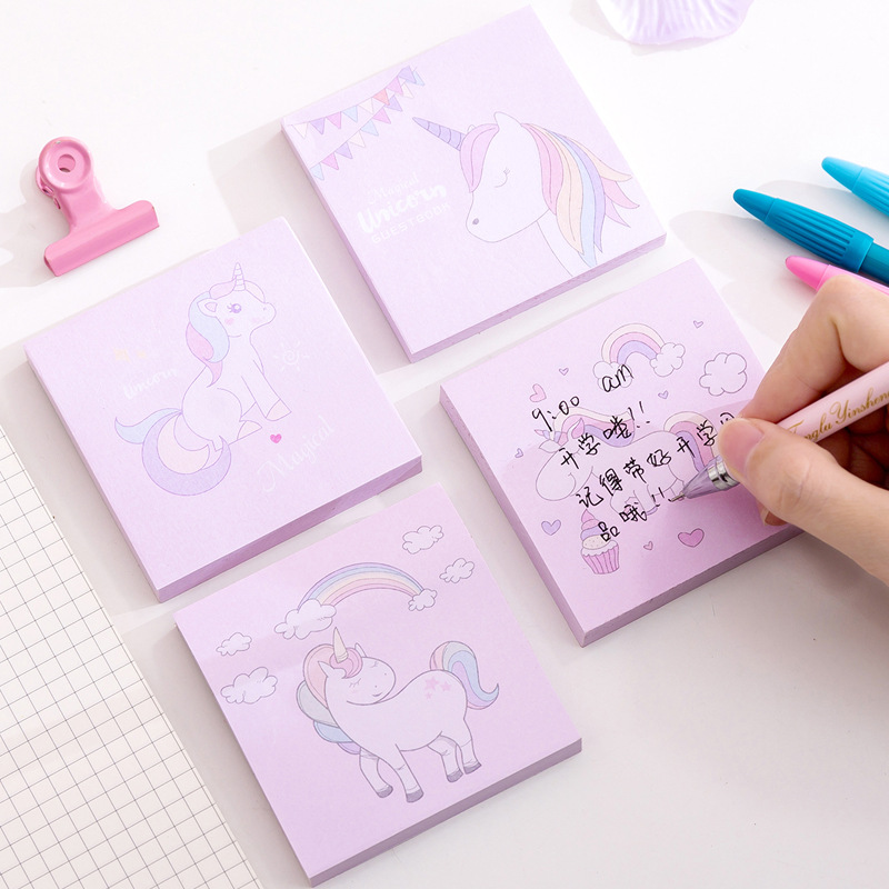 Животных sticky notes корейский Kawaii Радуга Единорог Sticky Notes творческий пост блокнот DIY блокнот офис