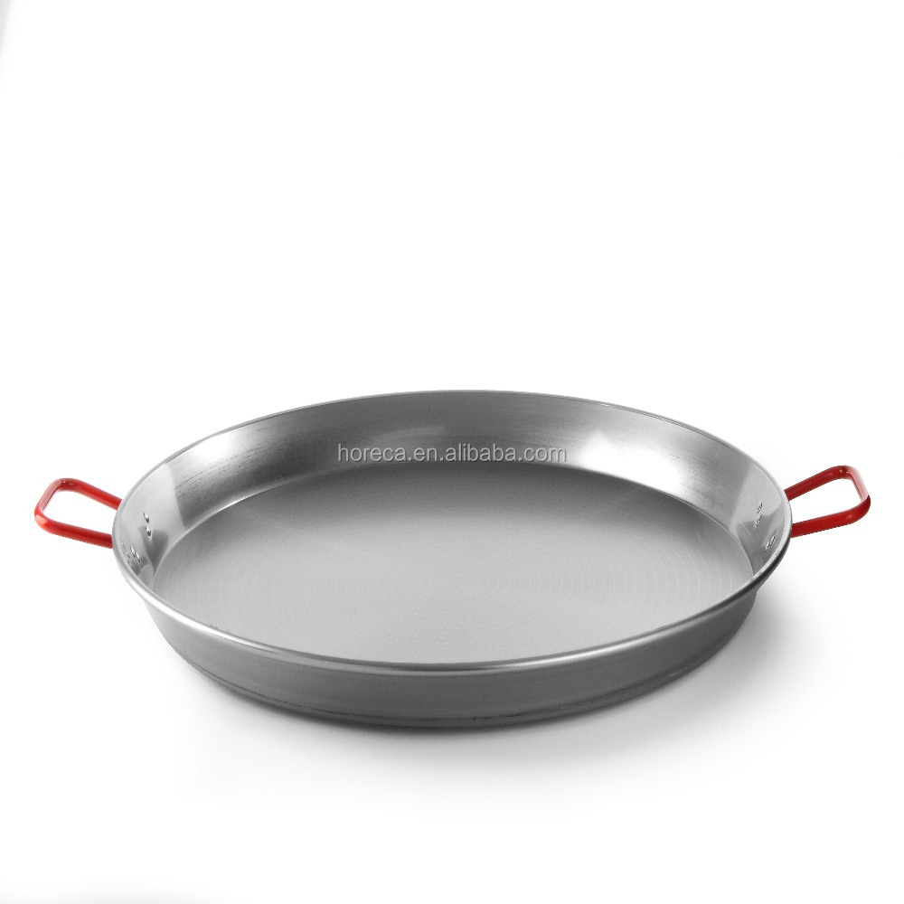 NSF Hotel restaurant kitchenware large size stainless steel paella pan 600*40MM