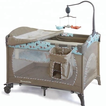 Mamakids H29 2020 European style hot selling portable folding baby bed baby playpen baby crib