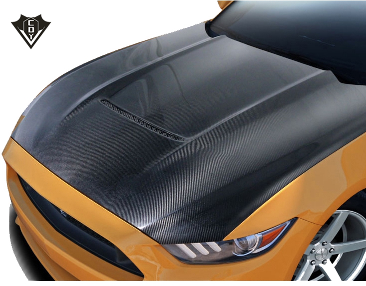 Капот двигателя из углеродного волокна для 2015-2017 mustang gt 350