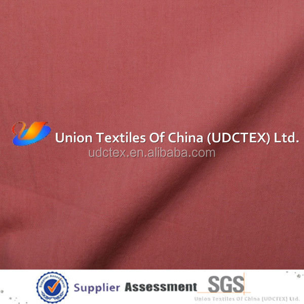 Nylon cotton 70D*16S poplin peach fabric for pants