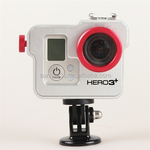 Восход алюминий сплав металла Go pro Чехол в виде ракушки клетка защитный корпус для Экшн камера
