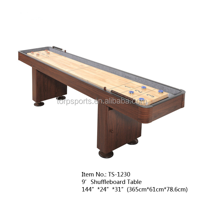 9ft 12ft рекреационная древесина playfield стол для Шаффлборда TS-1230