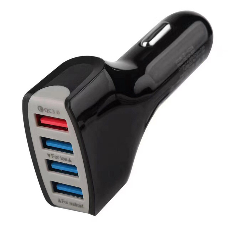 QC3.0 Quick Phone Charger Adapter 4 Port USB Car Charger Fast Smart Charging For Samsung For iPhone