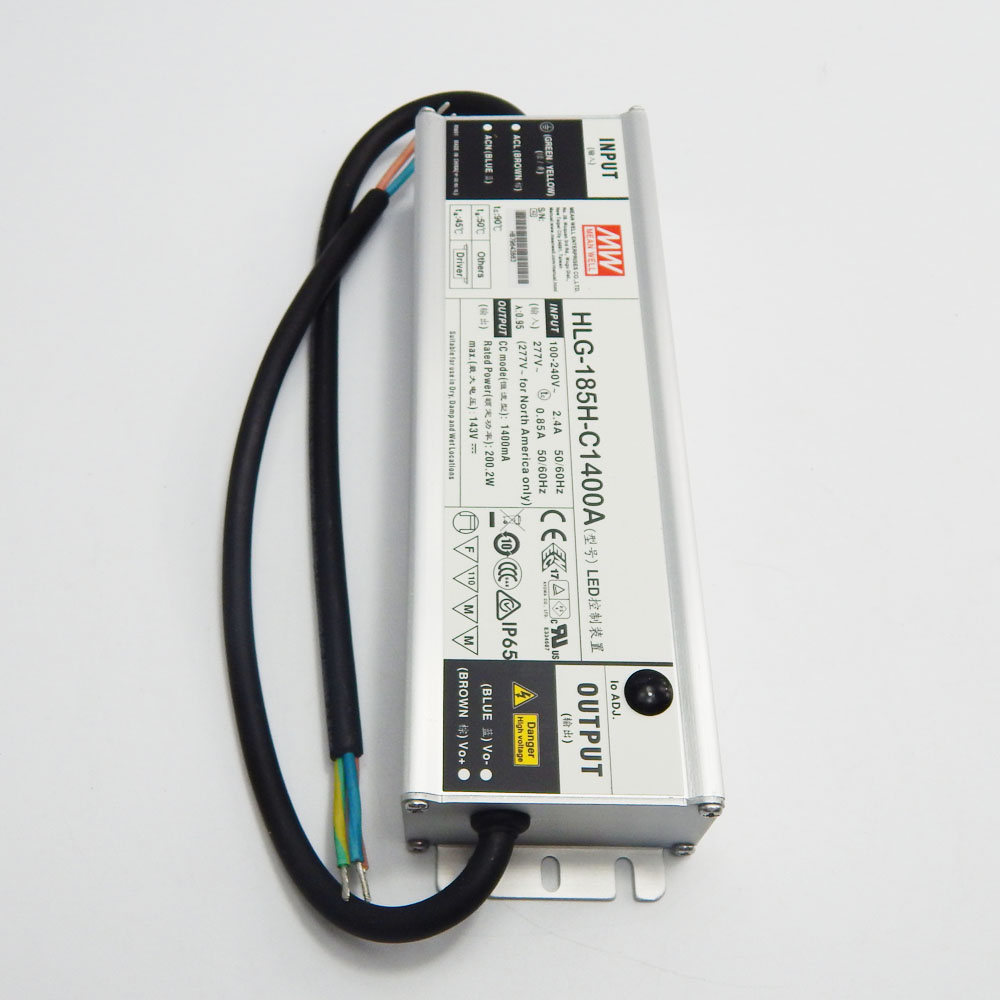 HLG-185H-C1400A 200 ватт meanwell ip65 1400ma светодиодный драйвер