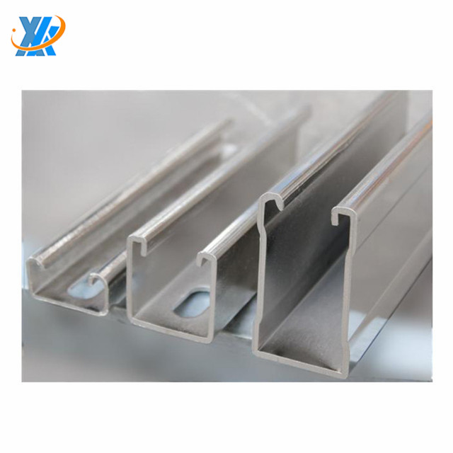 extruded aluminum unistrut channel and electrical unistrut channel