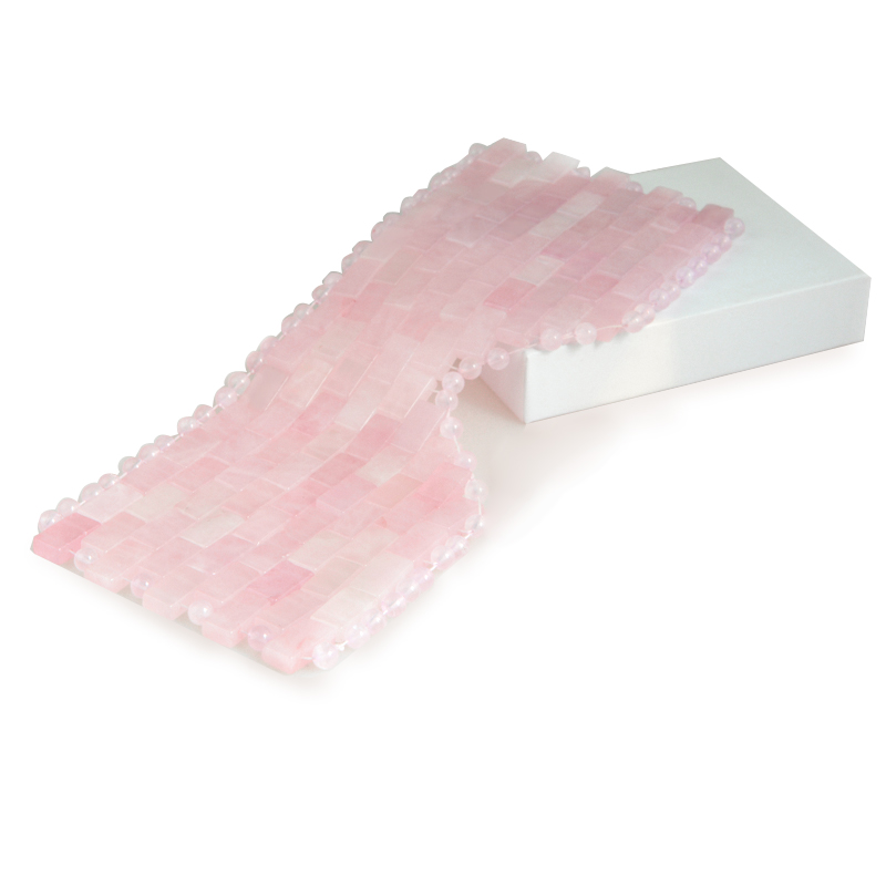 Hot Selling Natural Jade Stone Anti Wrinkle Amethyst Rose Quartz Beauty Facial Massage Eye Mask