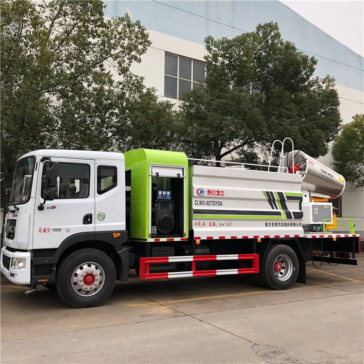 Dongfeng 8000 Liters Dust Suppression Truck with Large Water Tank and Fog Cannon