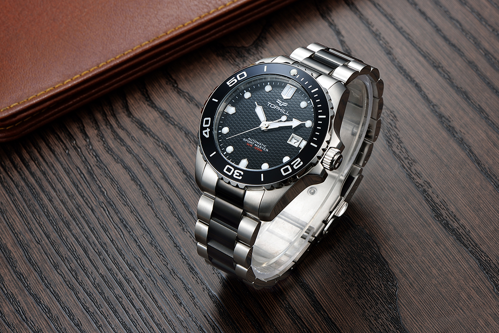 Luminous Stainless Steel Automatic Diver Computing Time Rotating Bezel Mechanical Dive Men Watch/Watches