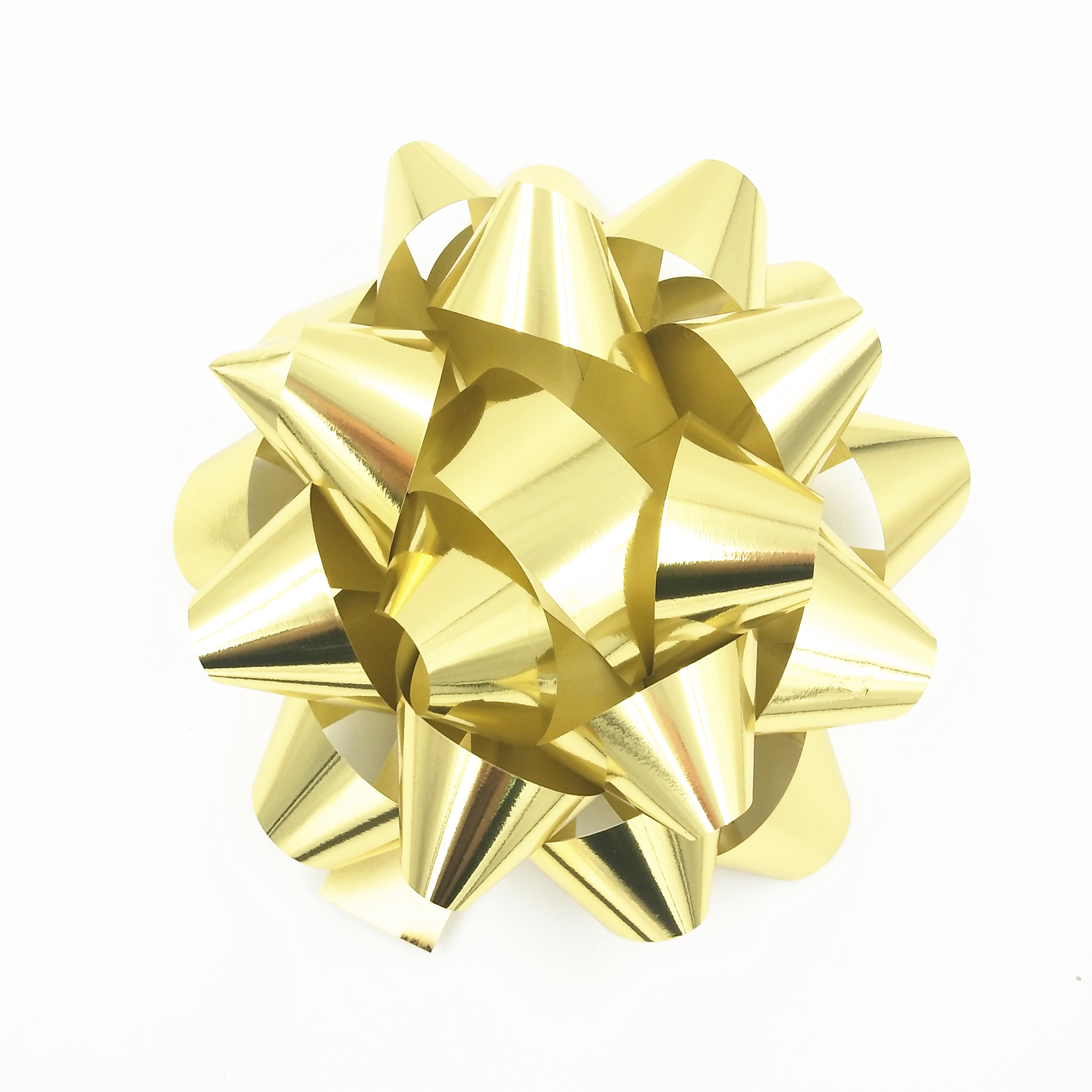 Retails 8 inch Dia Jumbo Metallic Gold Star Bow