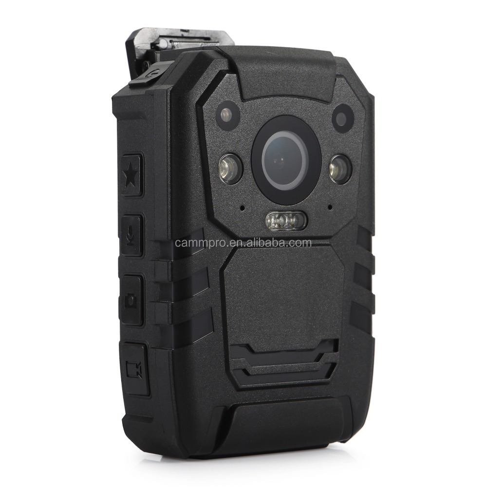 Полицейская видеокамера с GPS, нательная камера 1296P HD, надежный полицейский видеорегистратор с ИК ночным видением, водонепроницаемость IP67