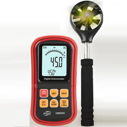 High precision wind speed measuring instrument for wind speed measure with a high precision wind speed meter
