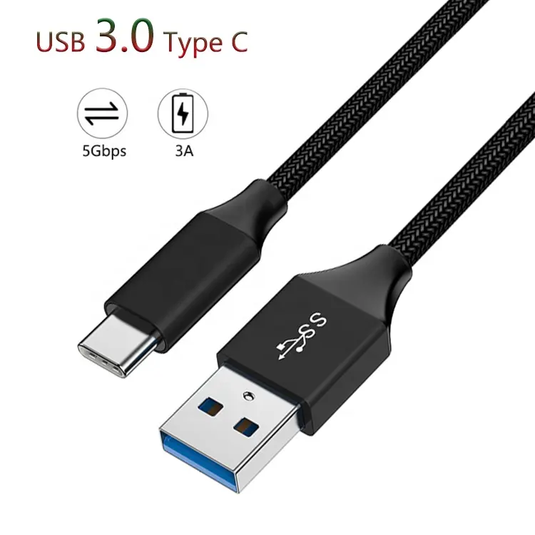 High quality cable manufacturer USB 3.1 Gen 1 type-C fast charging 5Gbps data transfer 3.0 usb type c data cable for Samsung