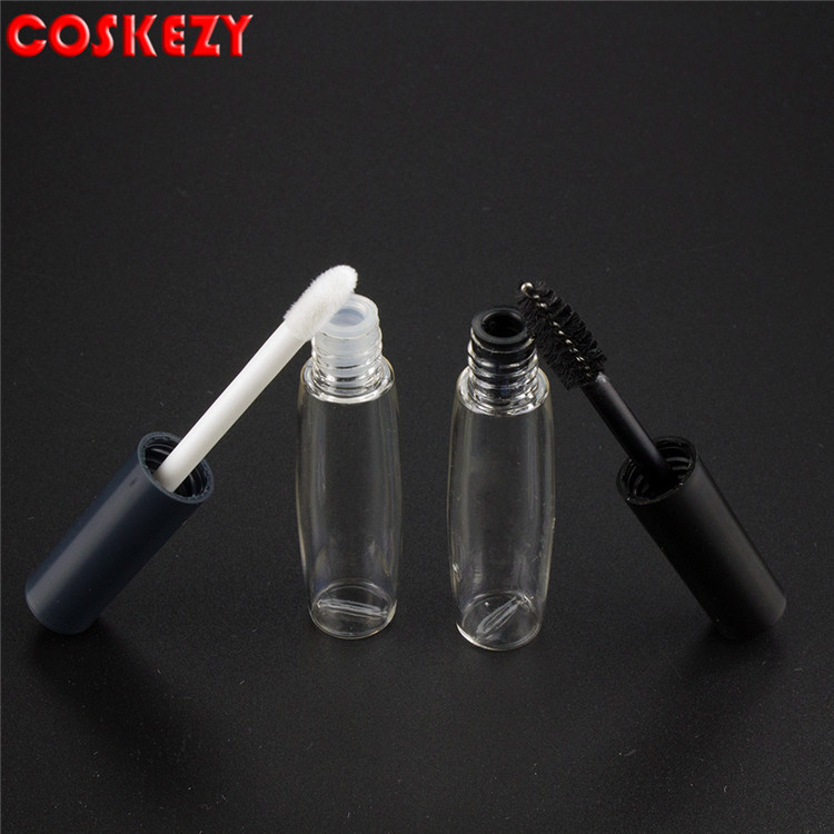 MT002 Empty 5g Clear Plastic Mascara Tubes for Sale, Wholesale 5ml Empty Mascara Bottle, Clear Mascara Bottle Cosmetic Packaging
