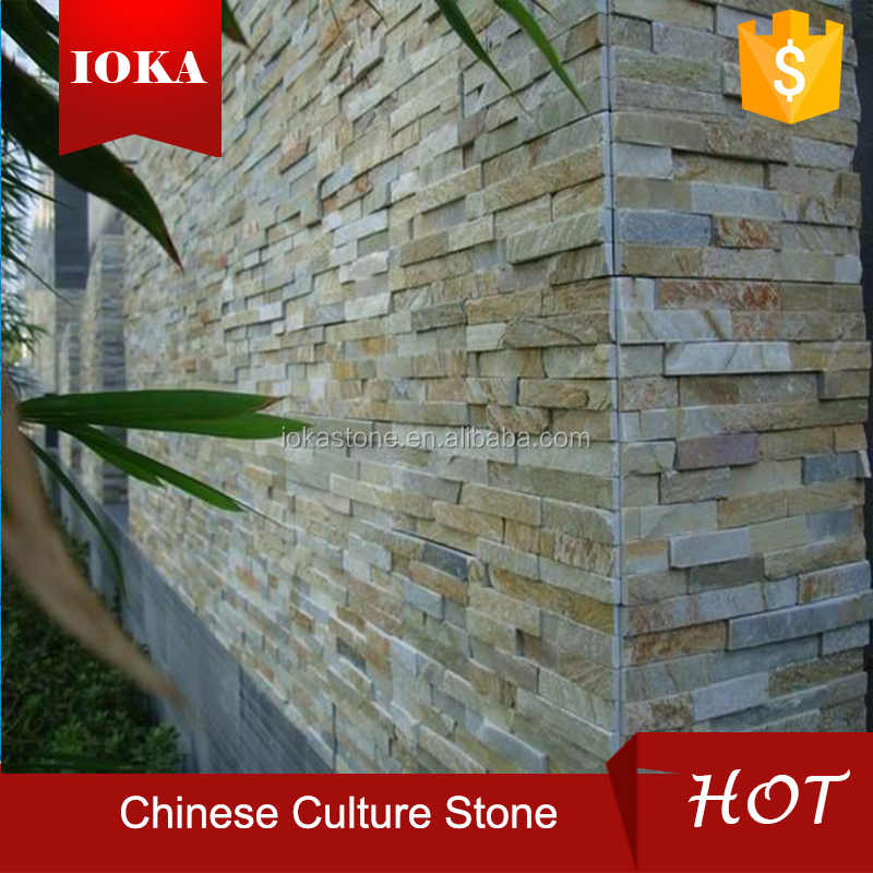yellow wall cladding culture stone