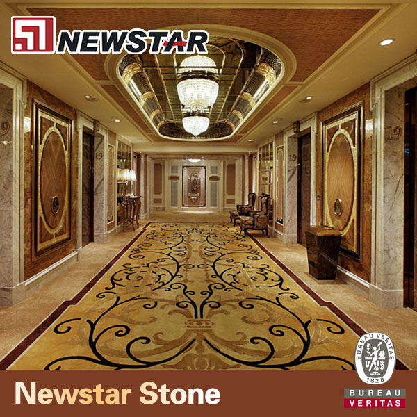 Мраморная плитка Newstar waterjet с рисунком пола