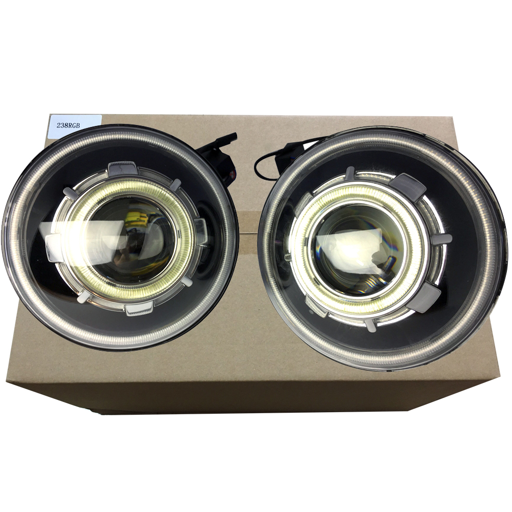 Lantsun 7 дюймов светодиодные фары для jeep wrangler с DRL/jeep фары