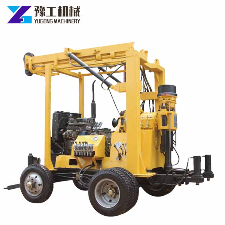 High Efficiency Geological Exploration Borehole Drilling Rig Mobile Water Drilling Machine