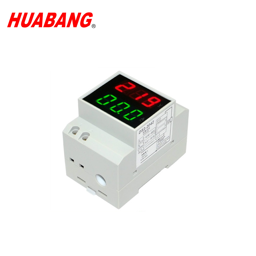 D52-2042 AC 80-300V 0,1-99.9A Внутренний трансформатор тока цифровой измеритель мощности Амперметр Вольтметр