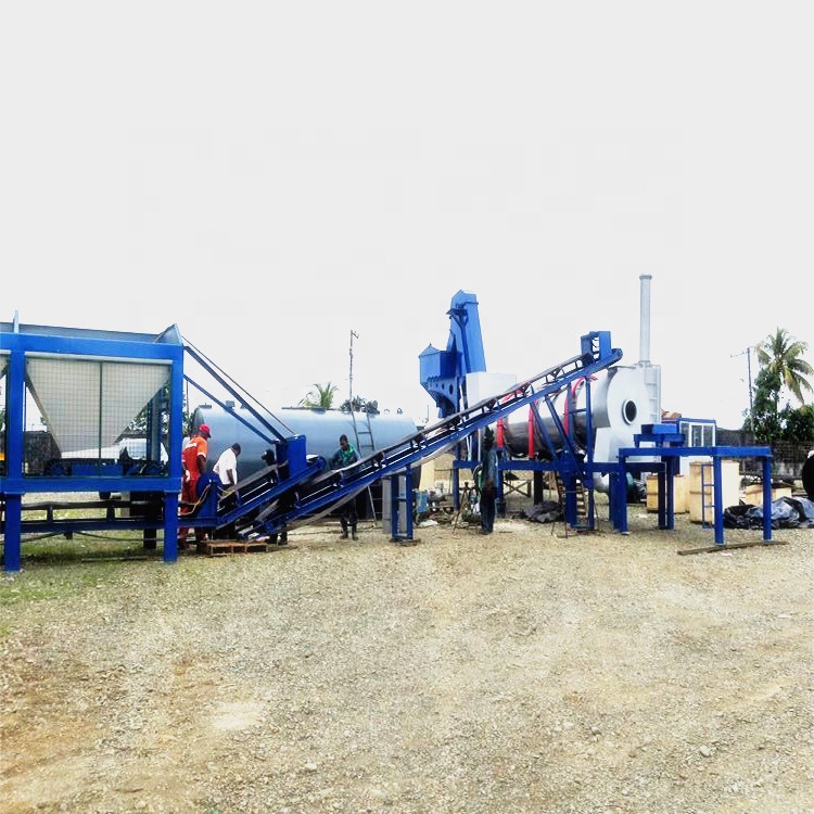 Малогабаритная Асфальтовая барабанная смесительная установка SLB серии 8-30tph для продажи