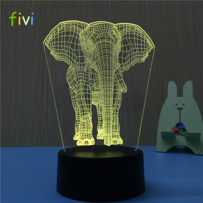 3D LED Night Light Lamps for Home Decoration 3D Optical Illusion 7 Colors Touch Table Desk Visual Lamp