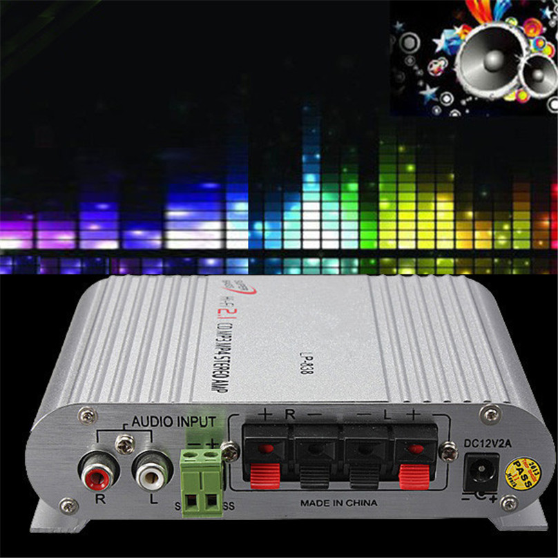 Миниатюрный Hi-Fi CD mp3-радиоприемник LP-838 для автомобиля, мотоцикла, домашняя аудиосистема, усилитель басов, динамиков, Boostrer плеер 12 В, 200 Вт
