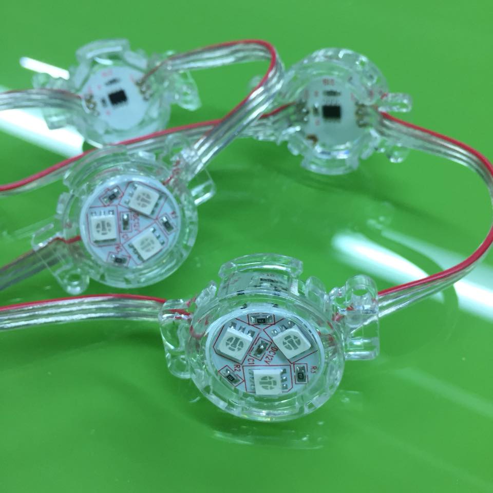 Программируемый DC12V 3 SMD5050 RGB полноцветный светодиодный светильник IP66 для аттракционов