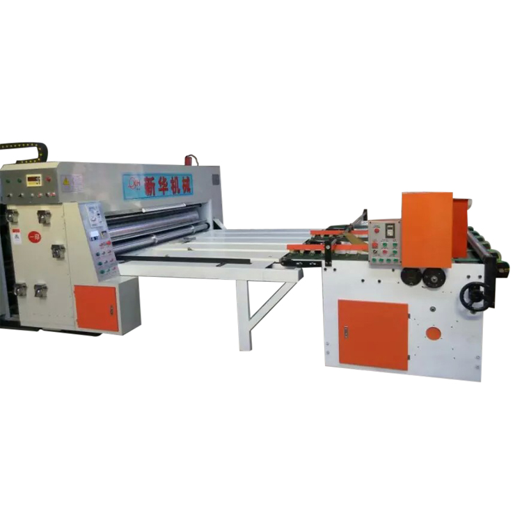 corrugated paperboard three colors flexo ink printing slotting machine
