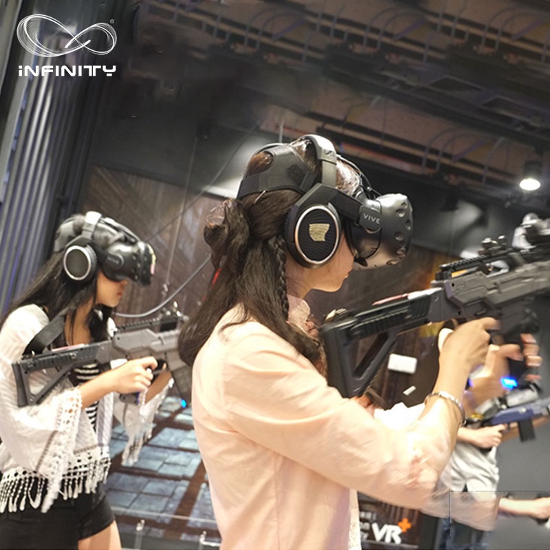 Коммерческий интерактивный Очки виртуальной реальности VR тематический парк многопользовательский виртуальной реальности съемки игра для прогулок Очки виртуальной реальности VR