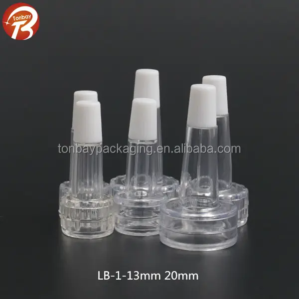 13mm 20mm soft high transparent PVC Trumpet Head dropper cap for vial bottle