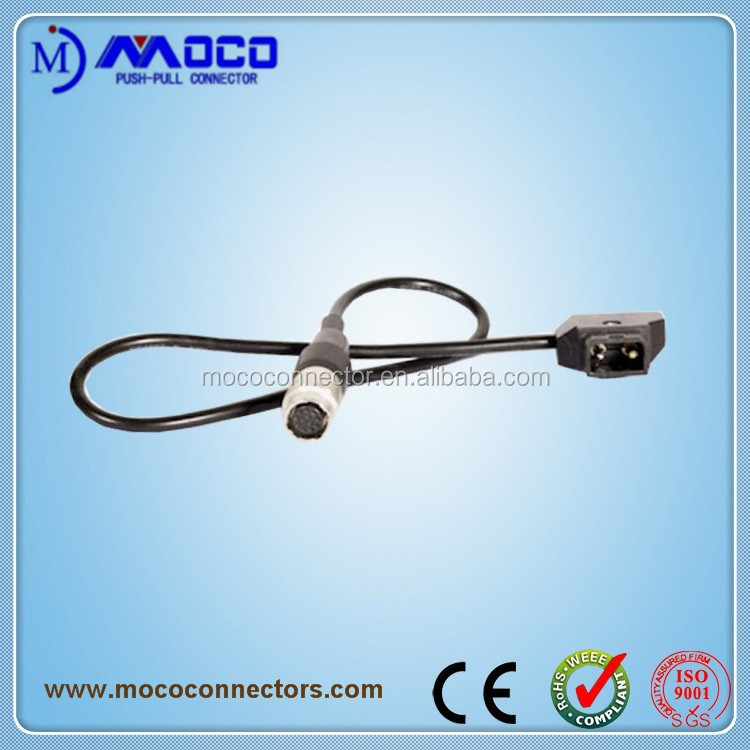 Кабель питания для аккумулятора камеры с разъемом D-tap на HR10A-10P-12P 12-pin RED Epic