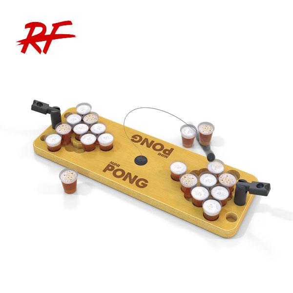 mini wooden pong - bring the party anywhere game,mini beer pong